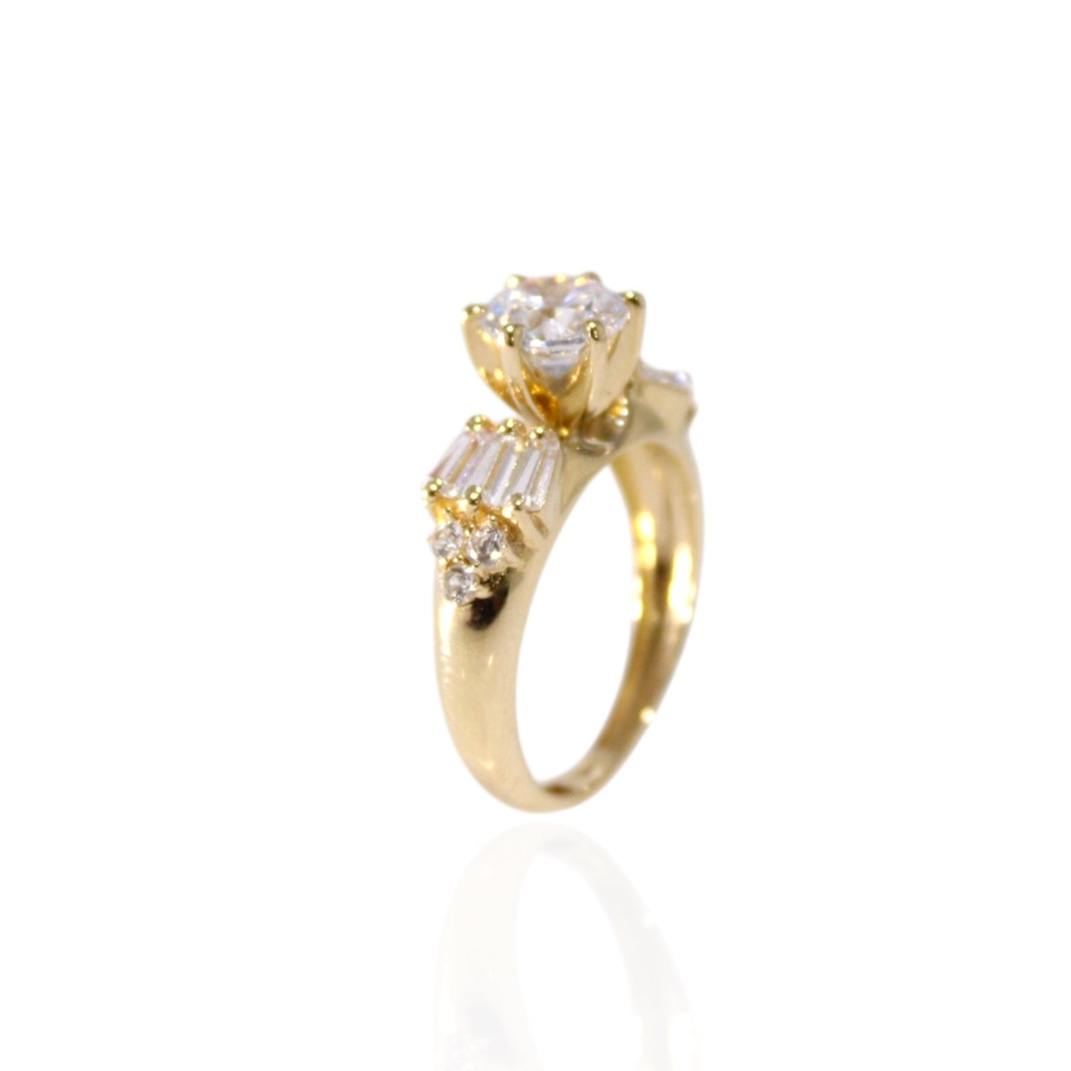 Forever Spark Engagement Ring 14K Gold
