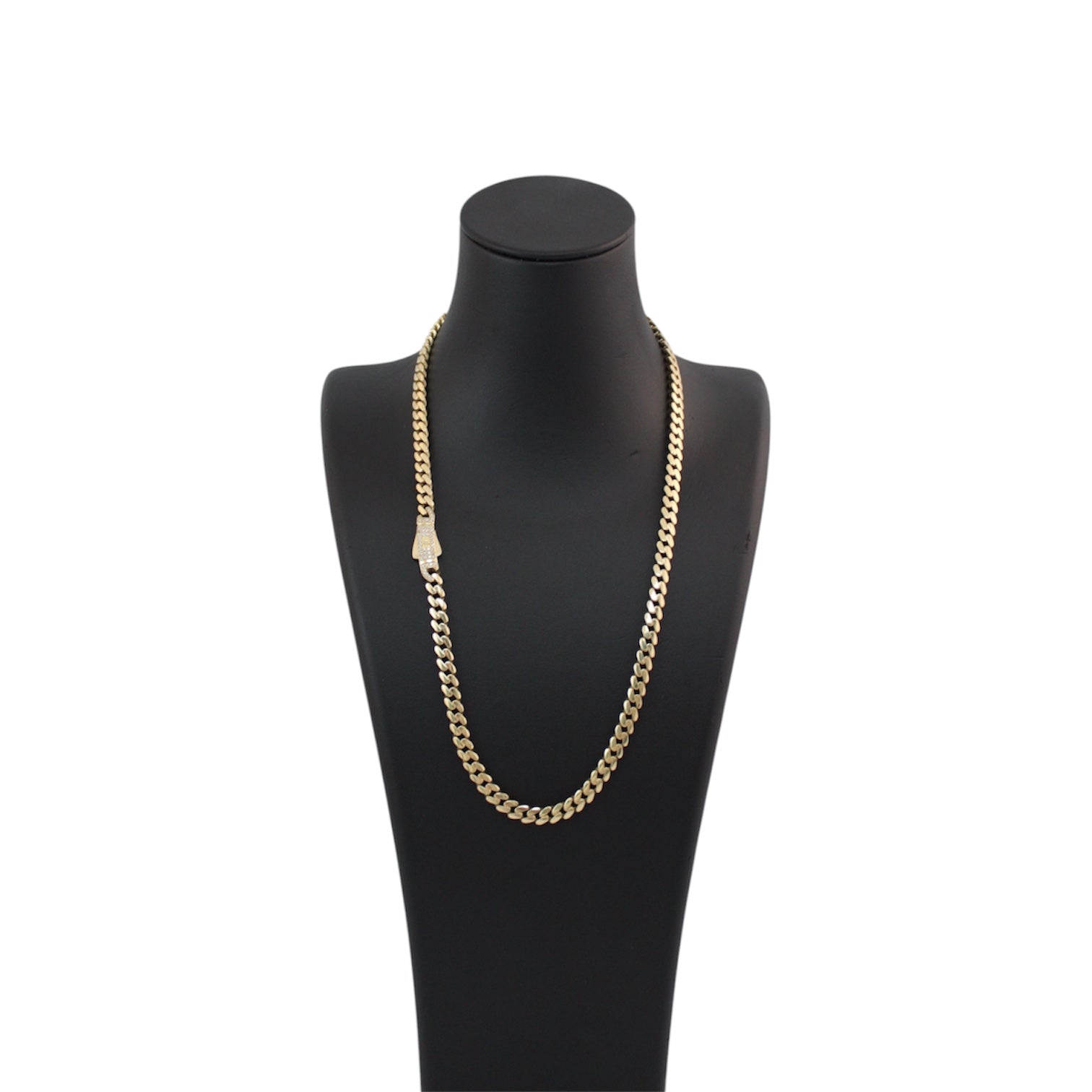14K Gold Semi Solid Baby Monaco Style Chain