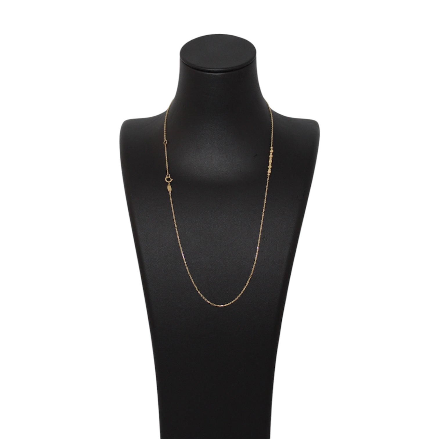 14K Gold Thin Simple "FAITH" Chain