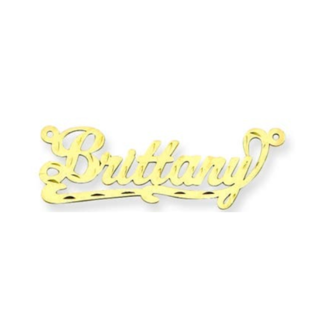 BRITTANY STYLE CUSTOM NAME 14K GOLD