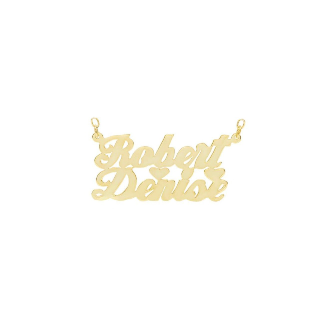 Custom Name Robert Den Style 14K Gold