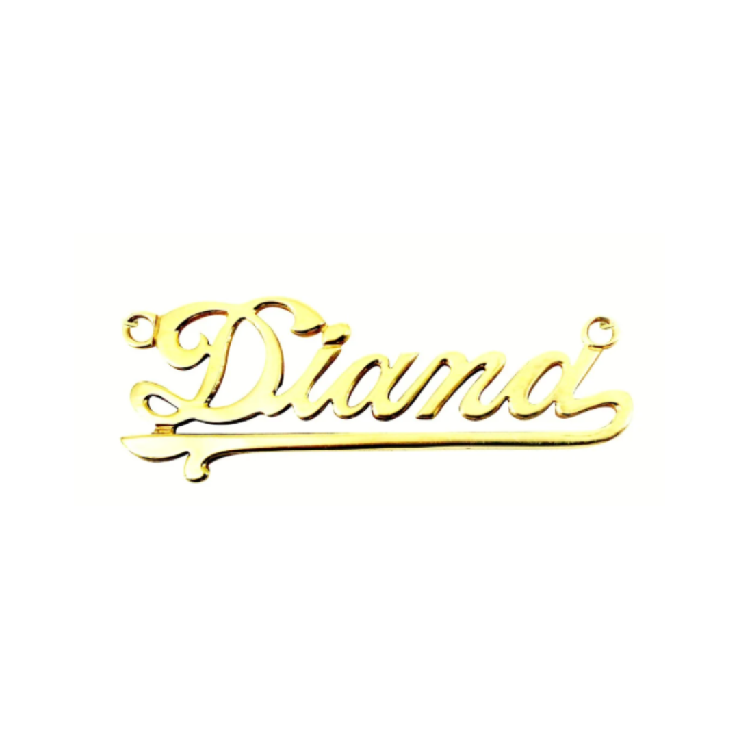 Custom Name Style Diana 14K