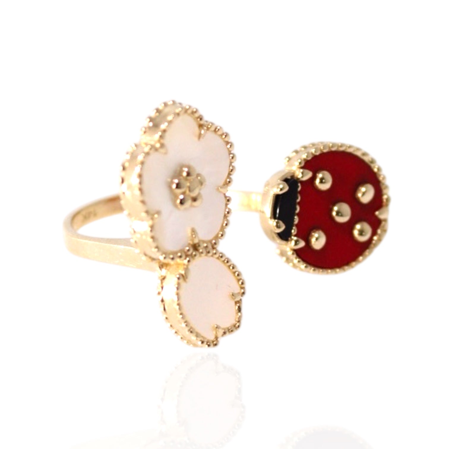 Lady Bug Fashion 14K Gold Ring
