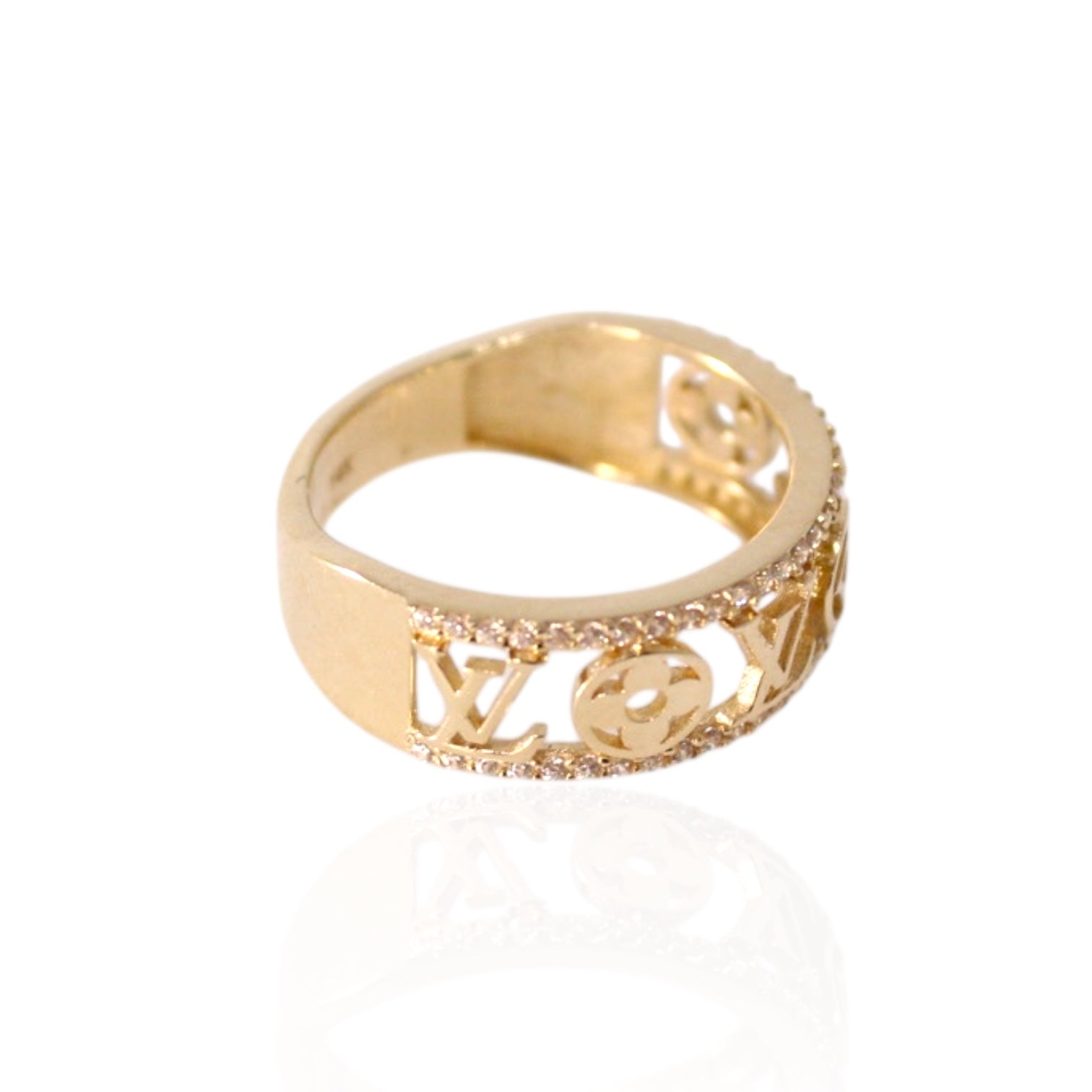 Elegancia Bella Fashion 14K Gold Ring