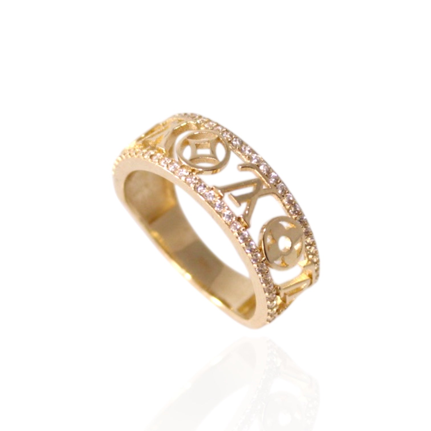 Elegancia Bella Fashion 14K Gold Ring