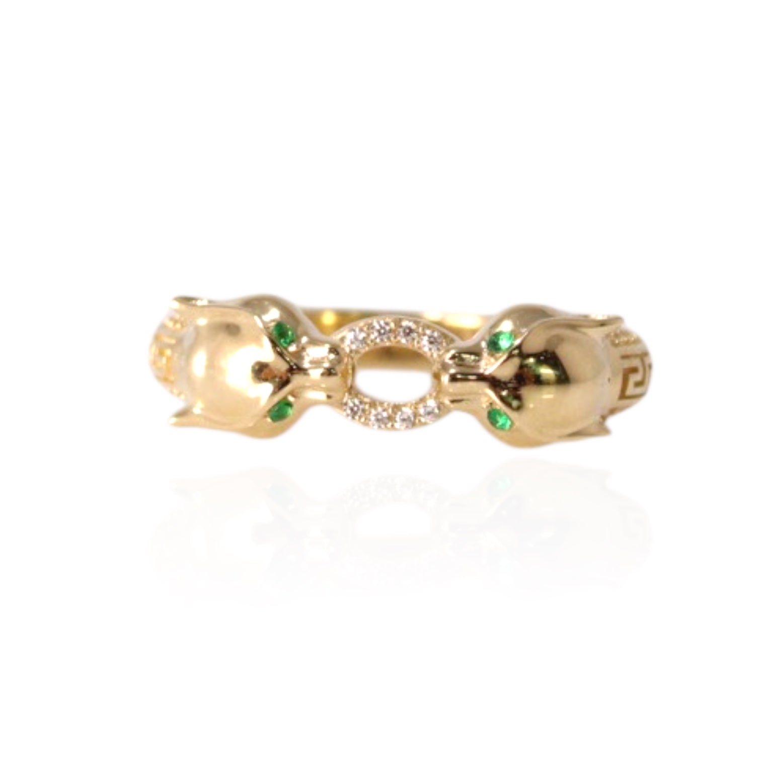 Panther Infinity Ring 14k Gold
