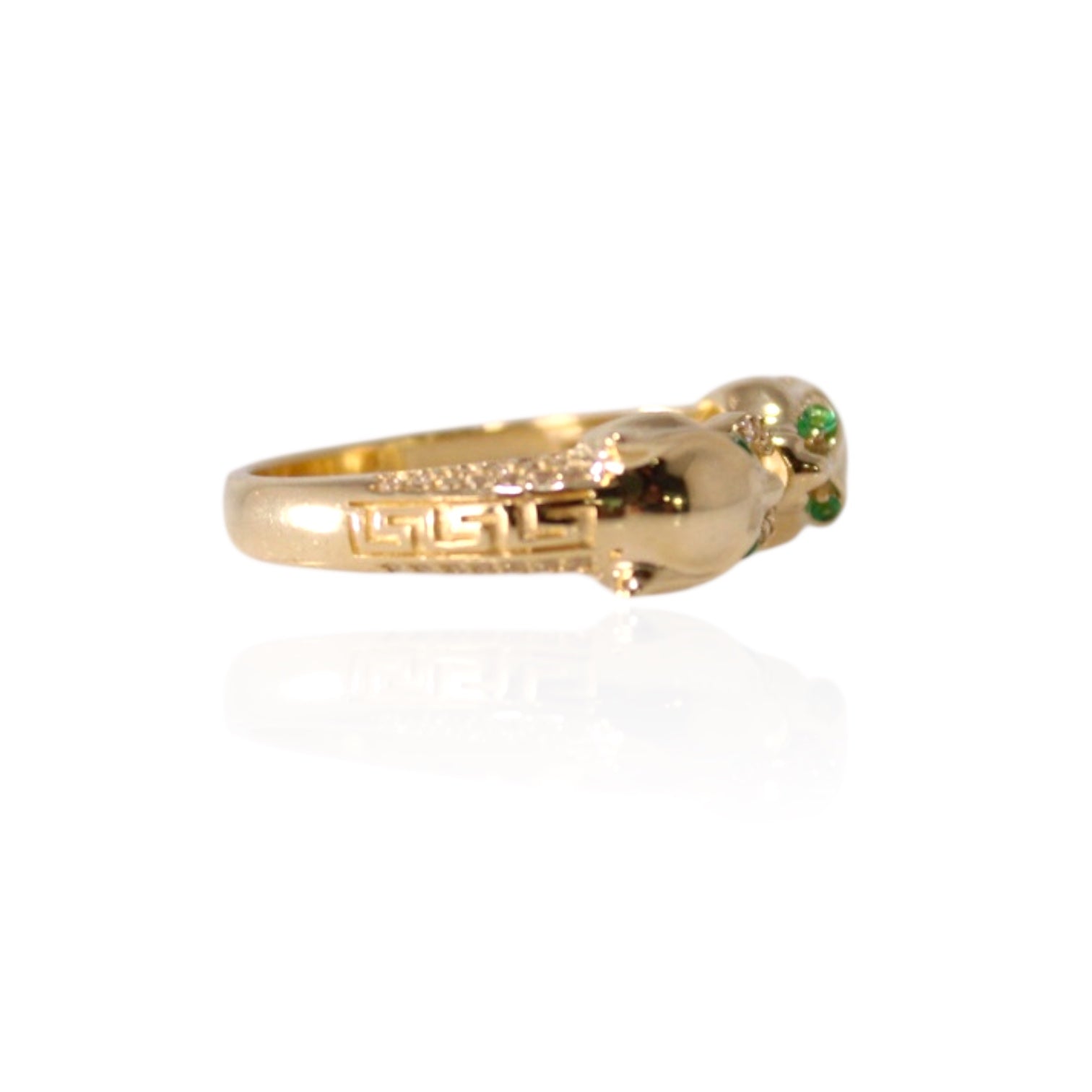 Panther Infinity Ring 14k Gold