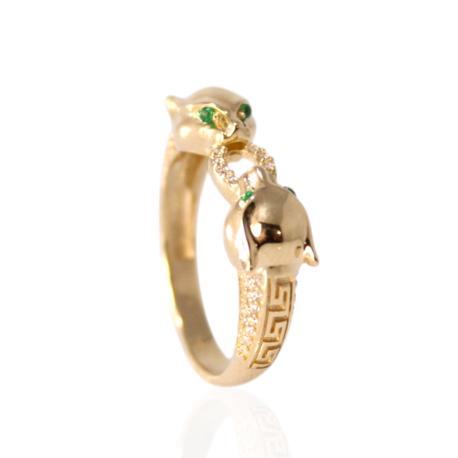 Panther Infinity Ring 14k Gold