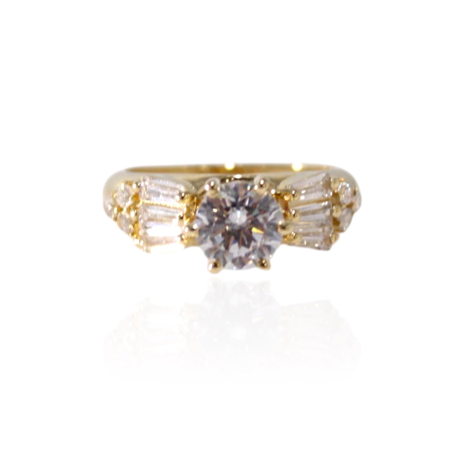 Forever Spark Engagement Ring 14K Gold