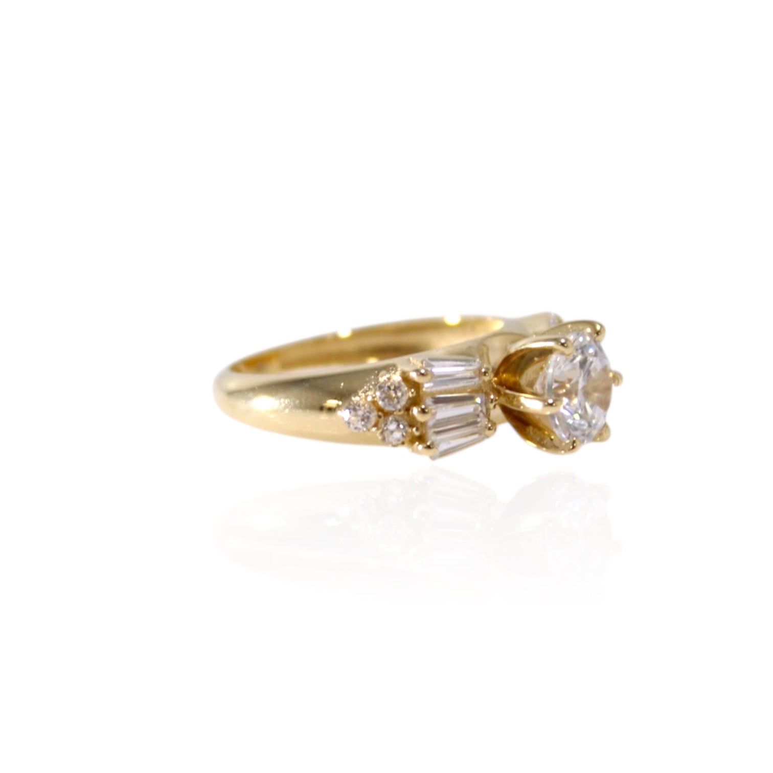 Forever Spark Engagement Ring 14K Gold