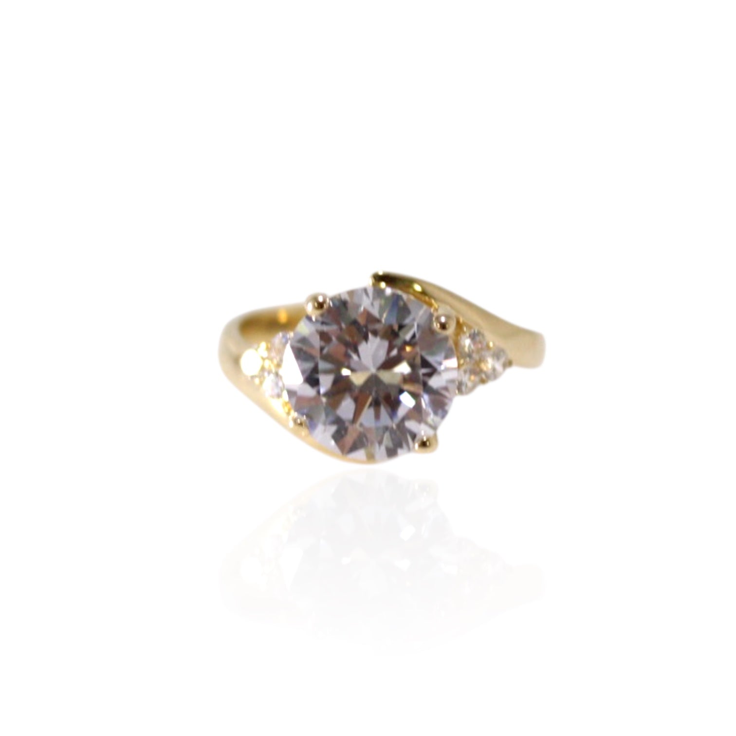 Radiante Promesa Engagement Ring 14K Gold