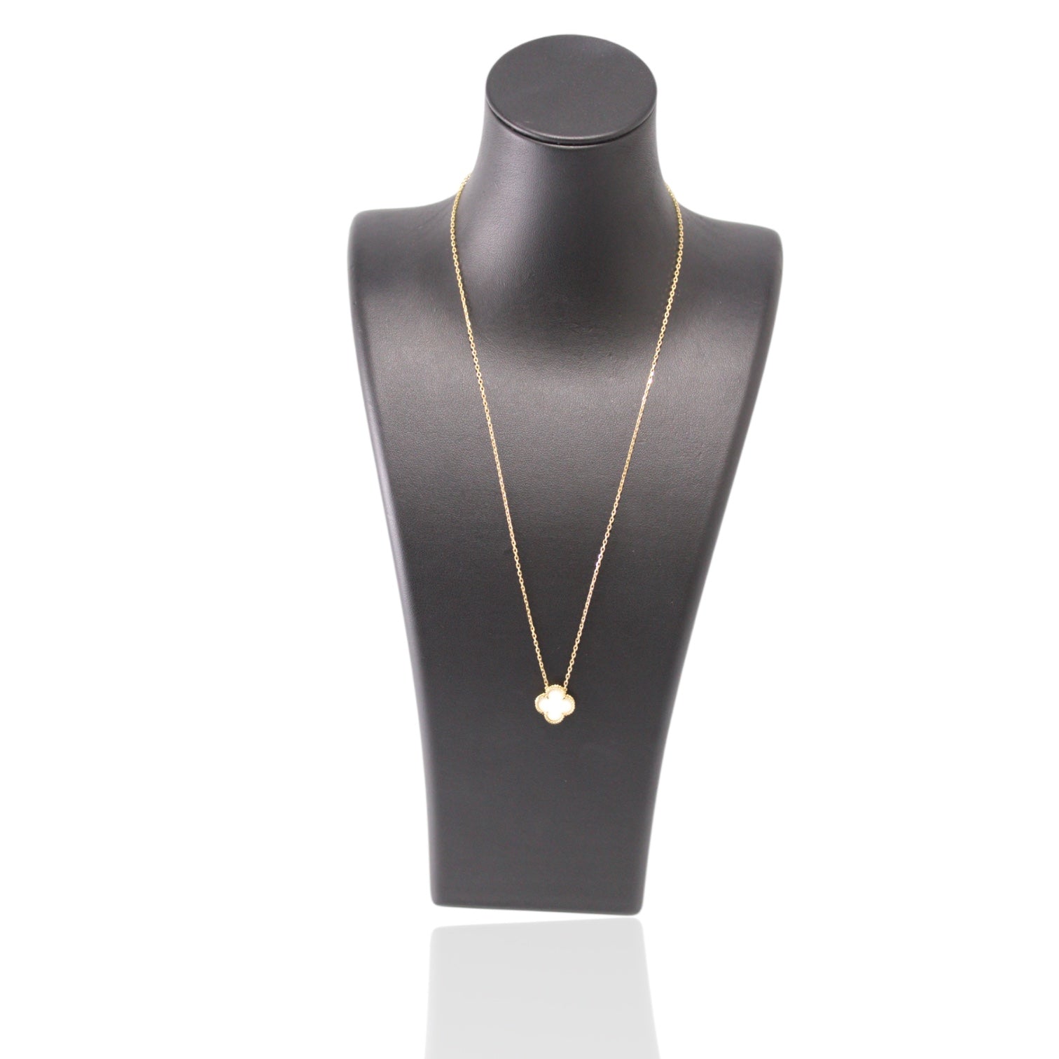 White Clover Inspired 14K Gold Necklace