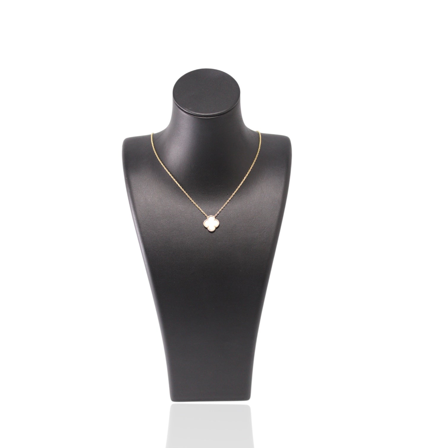 White Clover Inspired 14K Gold Necklace