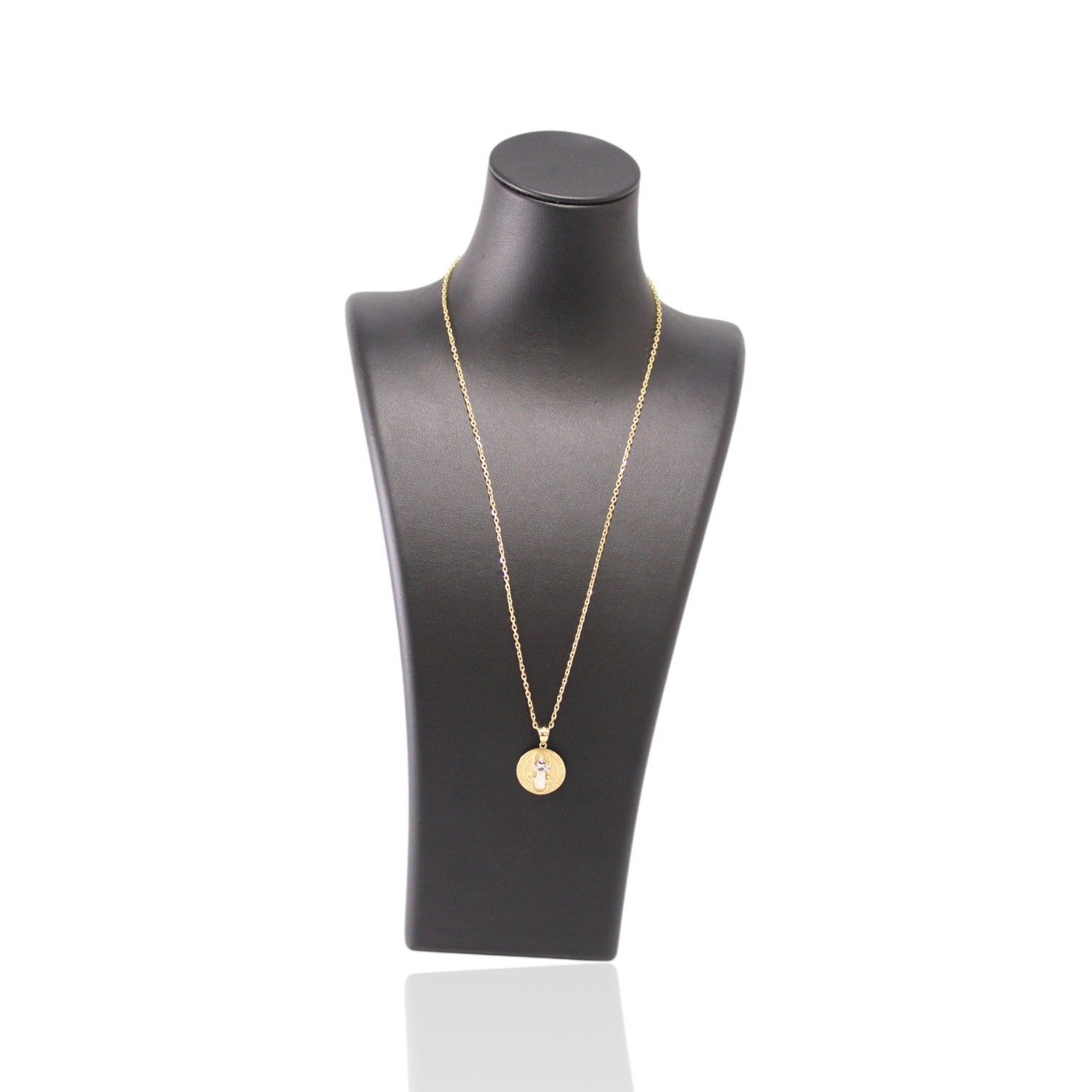San Benito Pendant With Box Style Chain 14K Gold