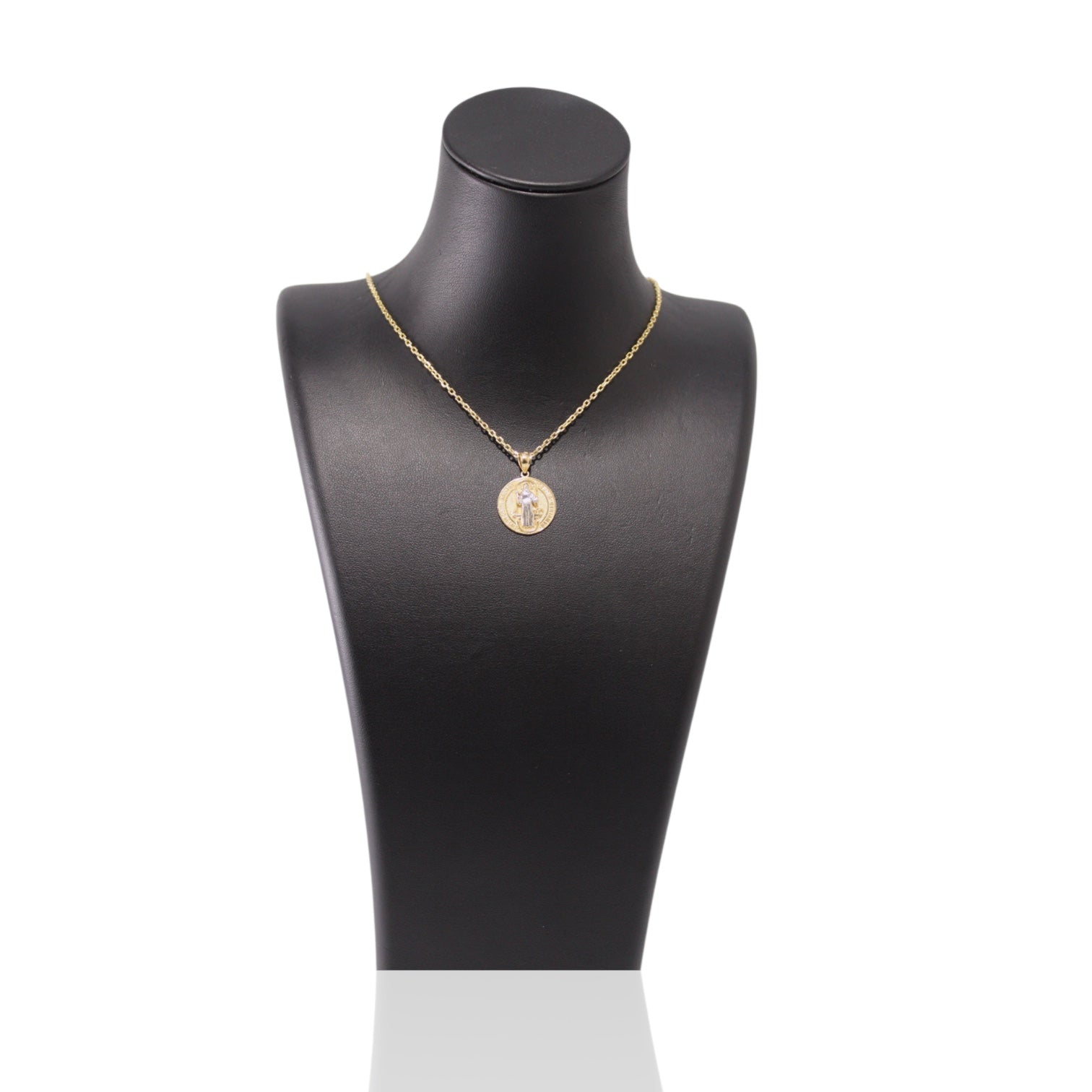 San Benito Pendant With Box Style Chain 14K Gold
