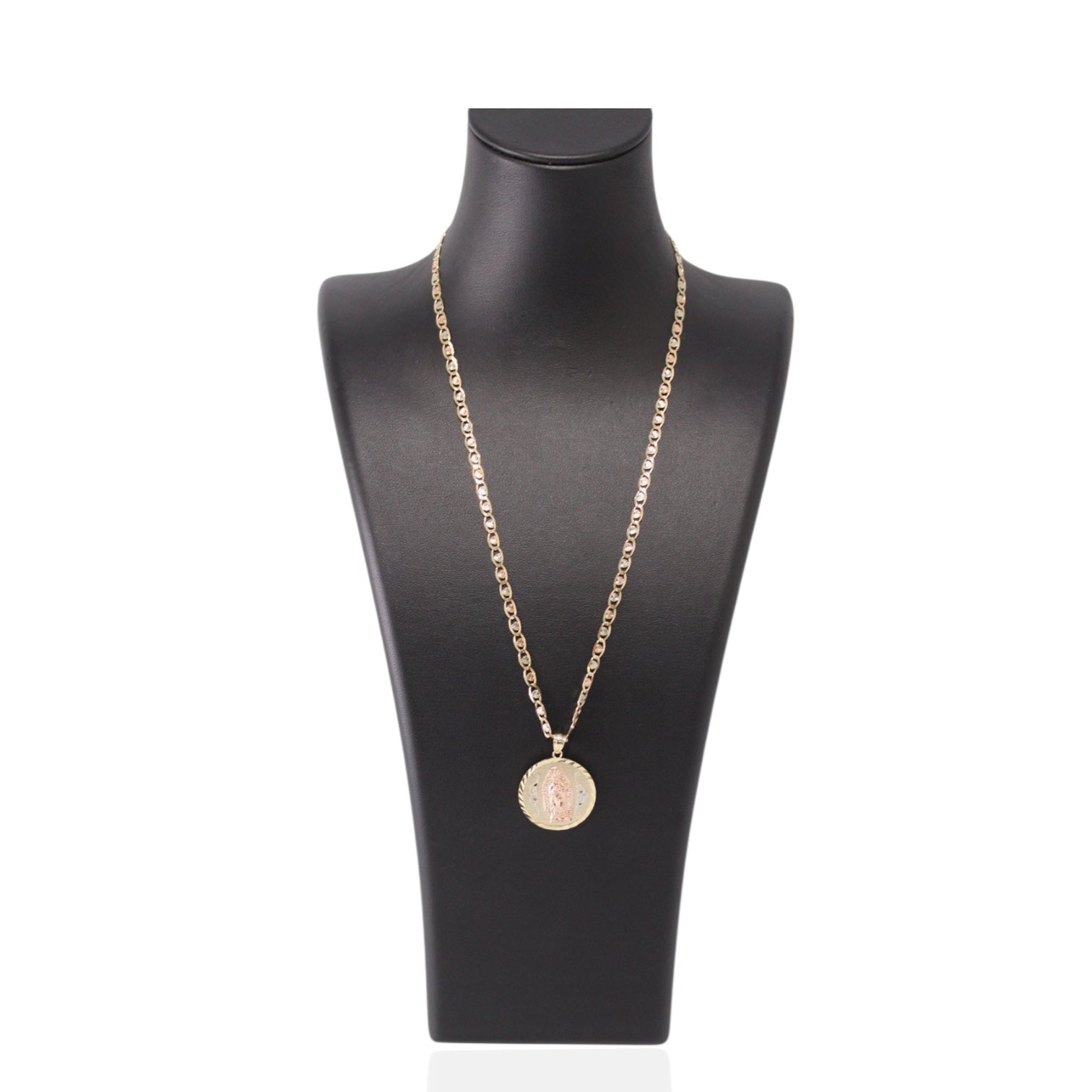 Valentino Two-Tone 14K Gold Chain with Virgen de Guadalupe Pendant