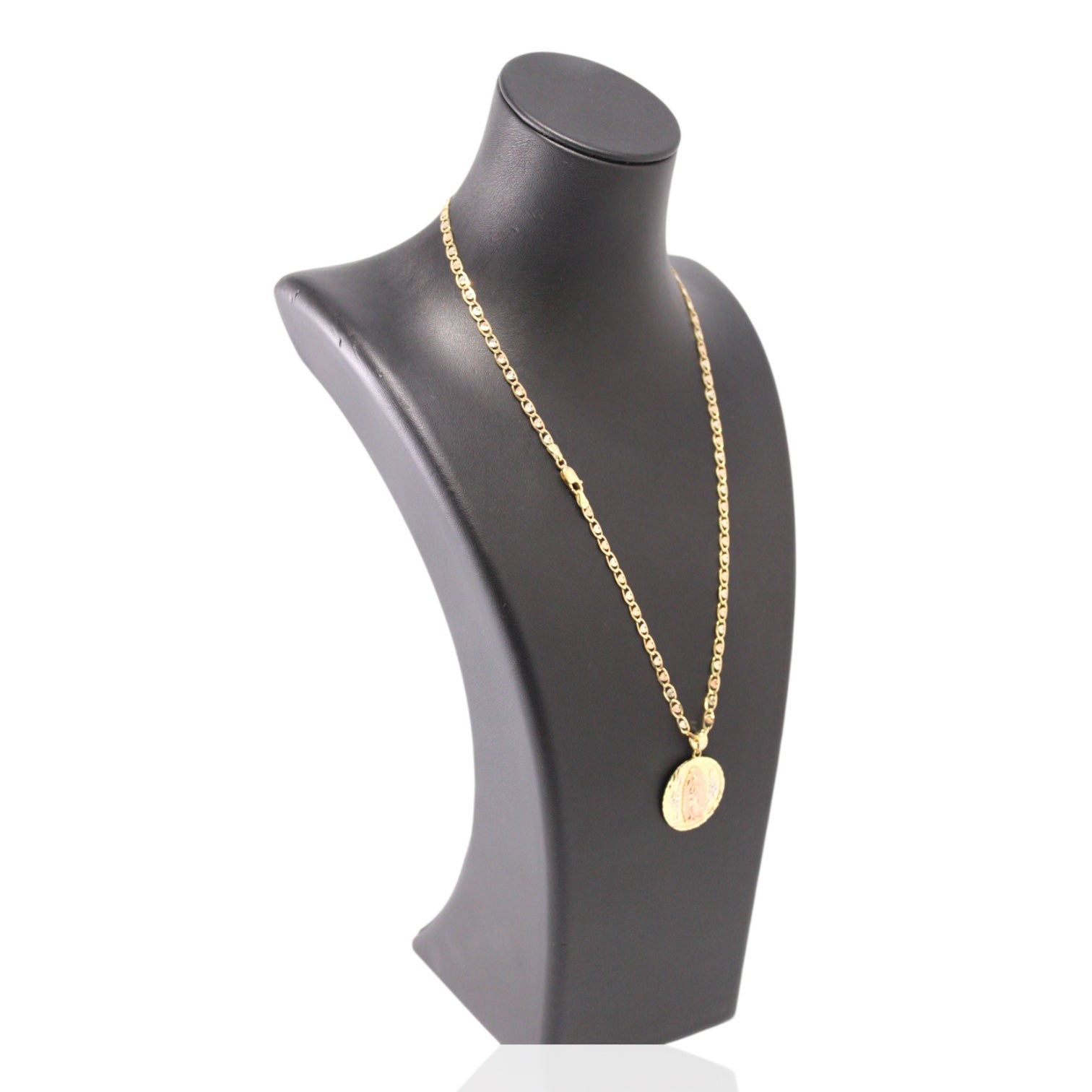 Valentino Two-Tone 14K Gold Chain with Virgen de Guadalupe Pendant