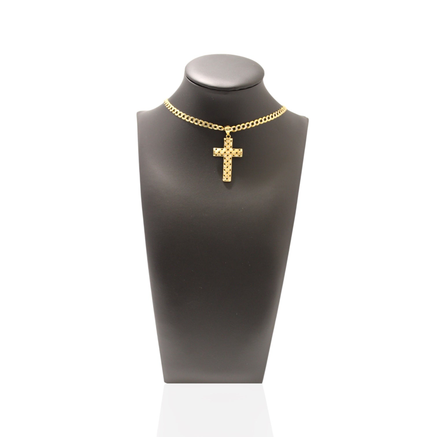 Golden Faith Cuban Diamantada 14k Gold Chain