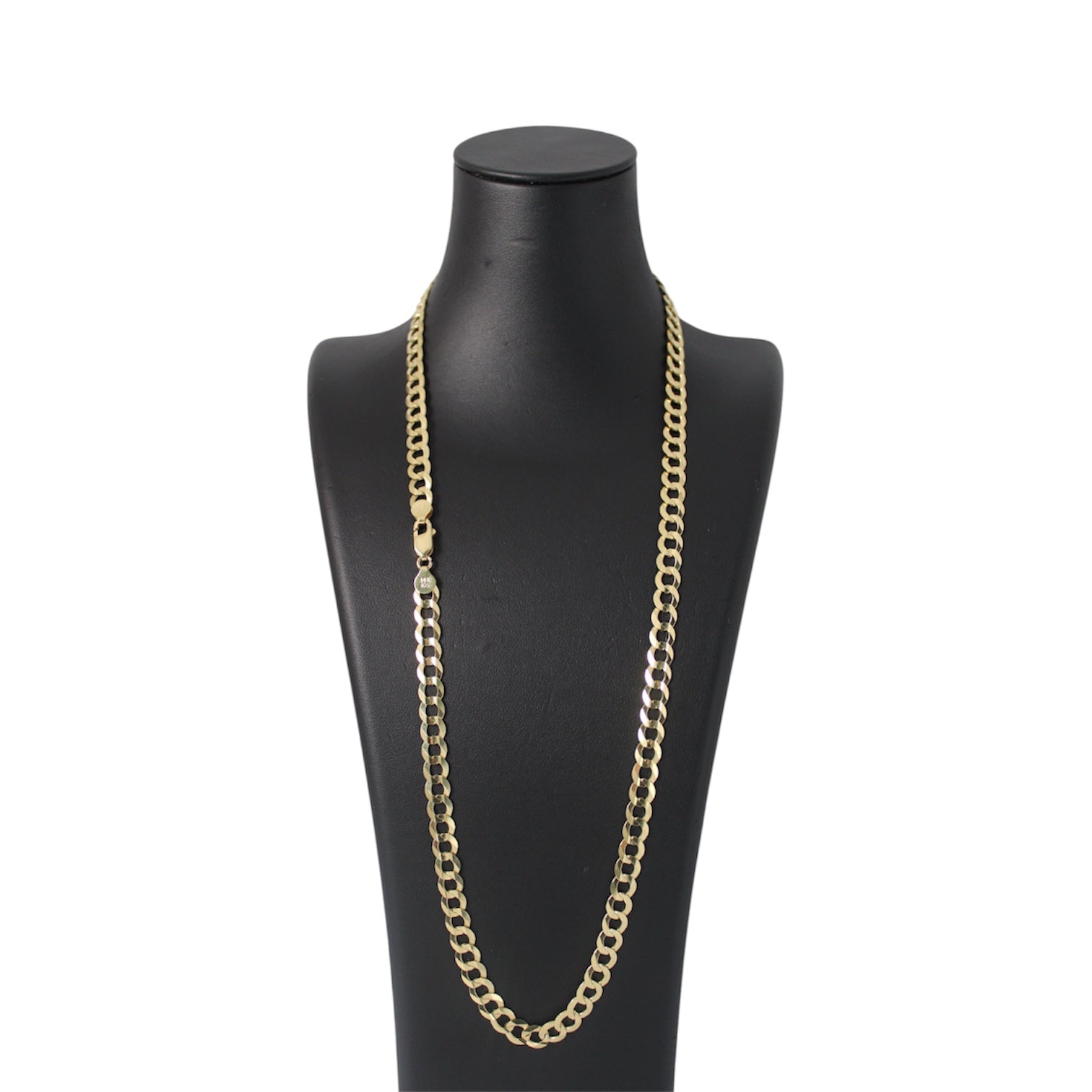 14K Gold Solid Cuban Chain with a Saint Jude pendant
