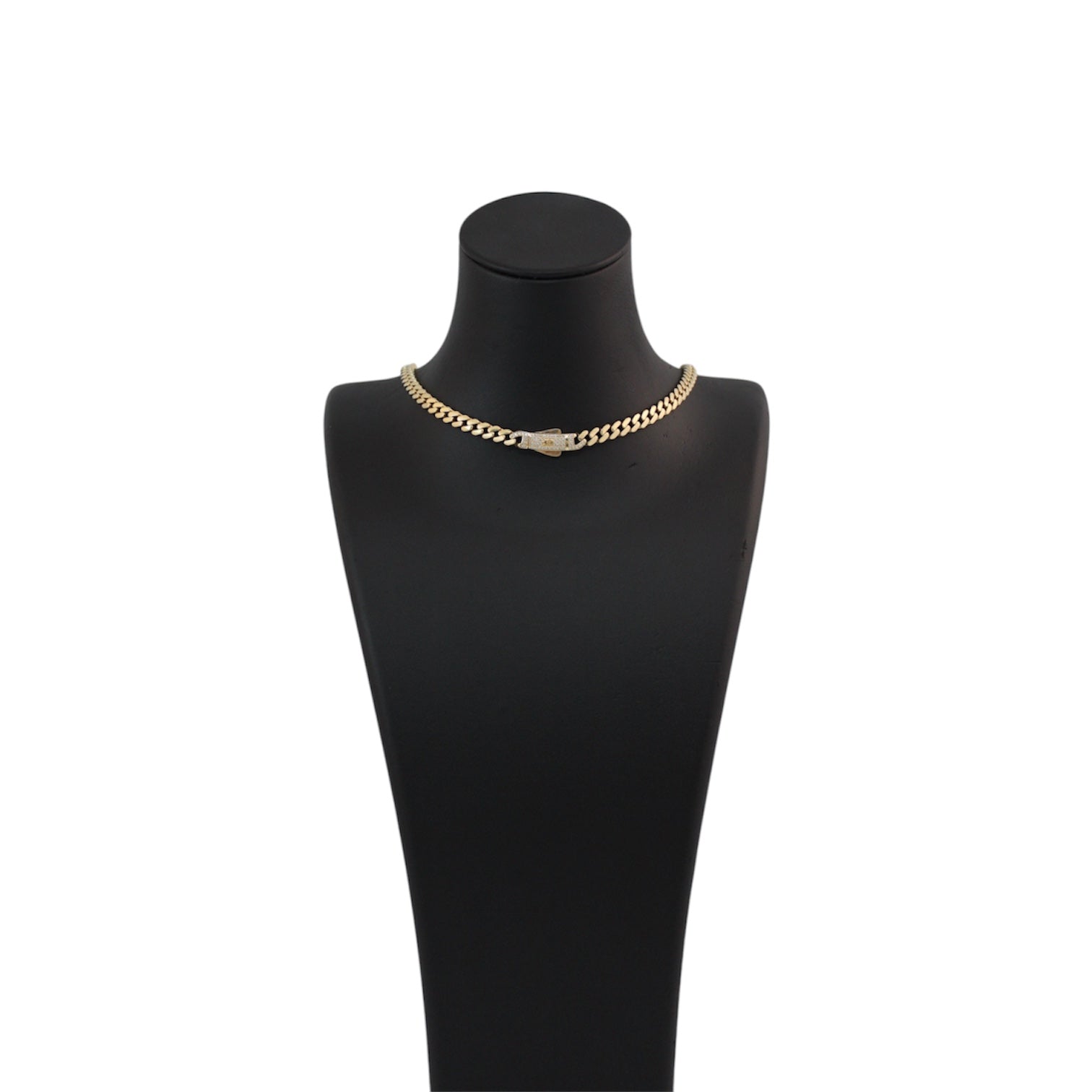 14K Gold Semi Solid Baby Monaco Style Chain