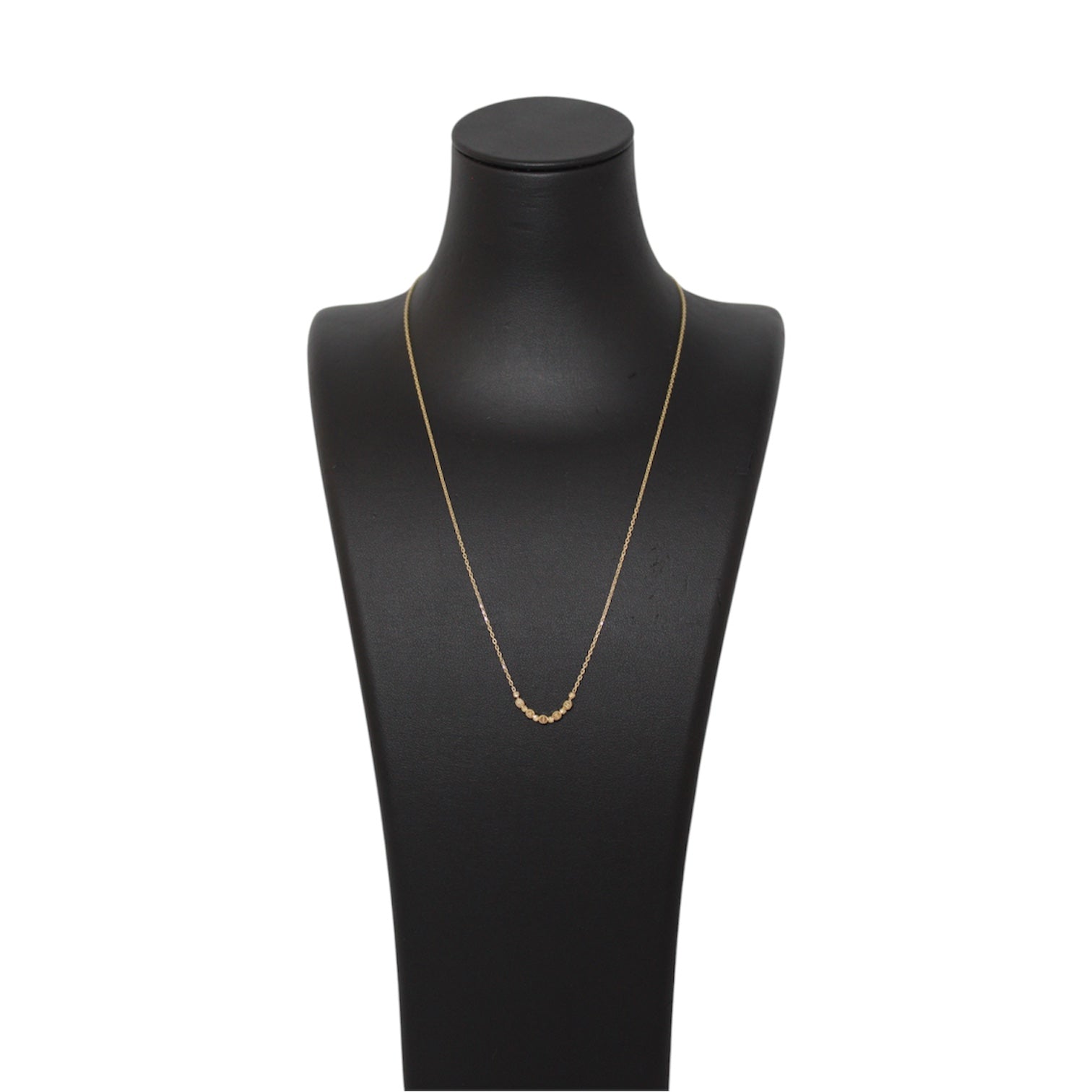 14K Gold Thin Simple "FAITH" Chain
