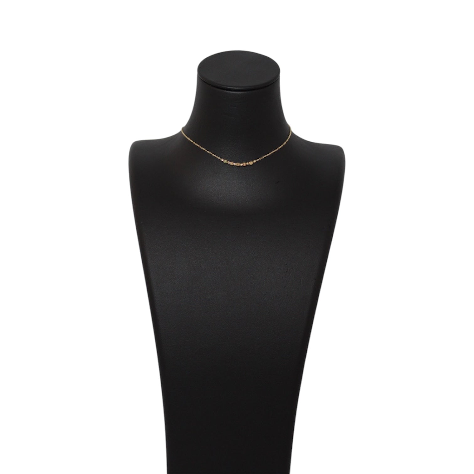 14K Gold Thin Simple "FAITH" Chain