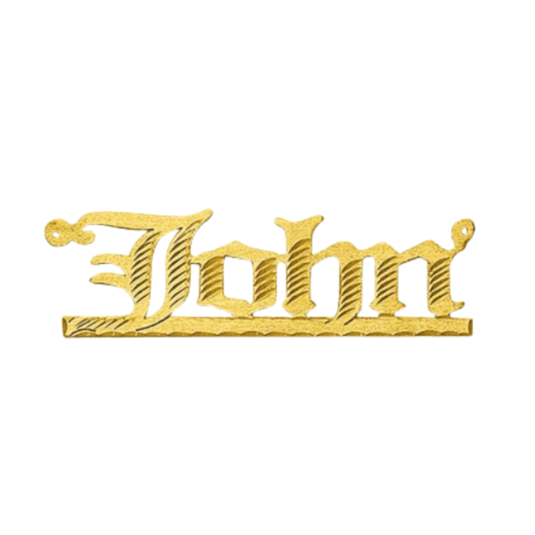 14k Yellow Gold Personalized Name