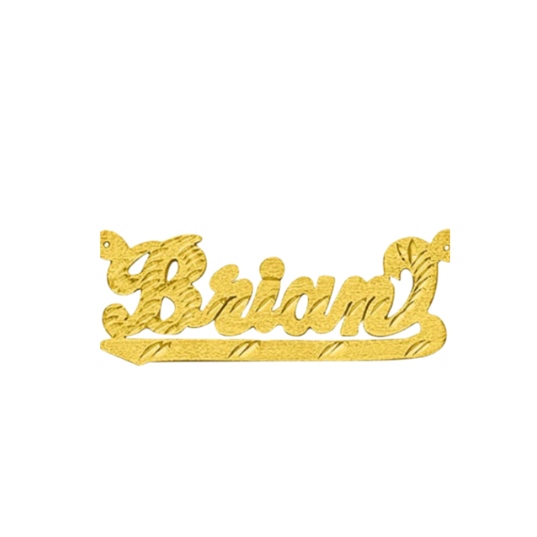 Custom Name Brian Style 14K Gold