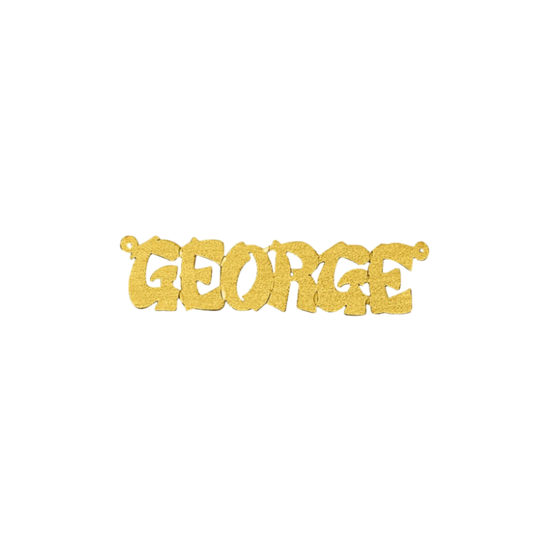 Custom Name George Style 14K Gold