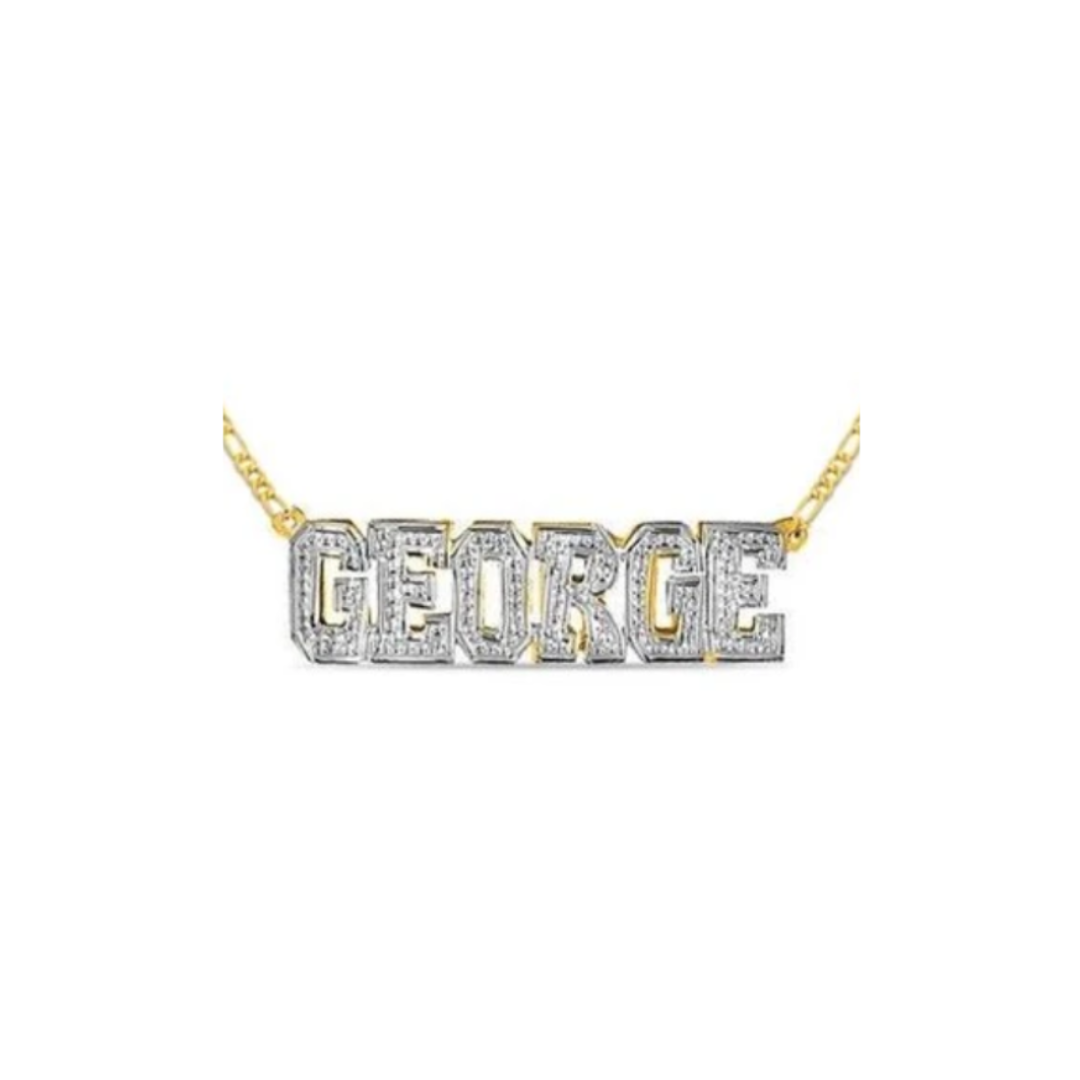 Personalized George Style 3D 14K Gold