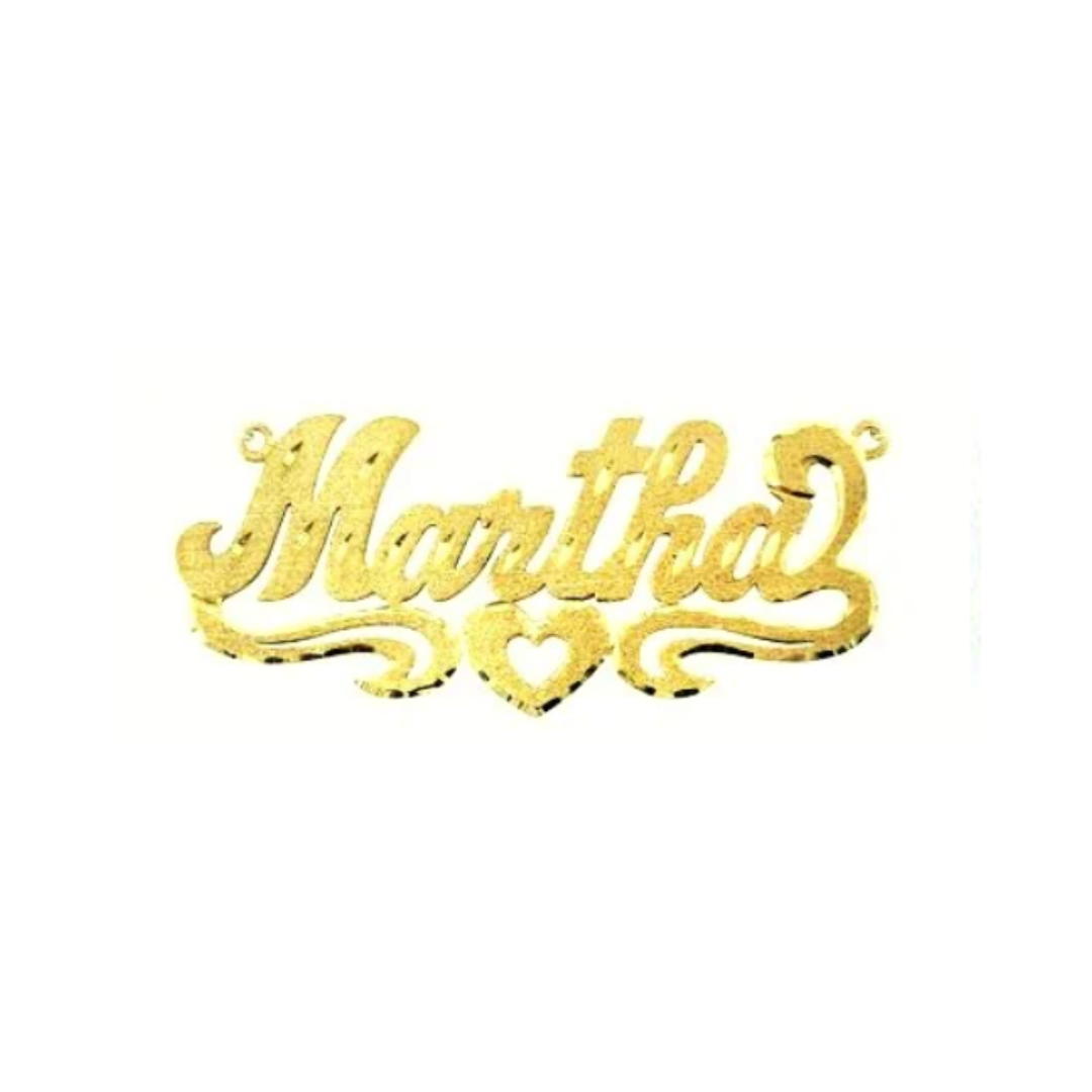 Custom Name Martha Style 14K Gold