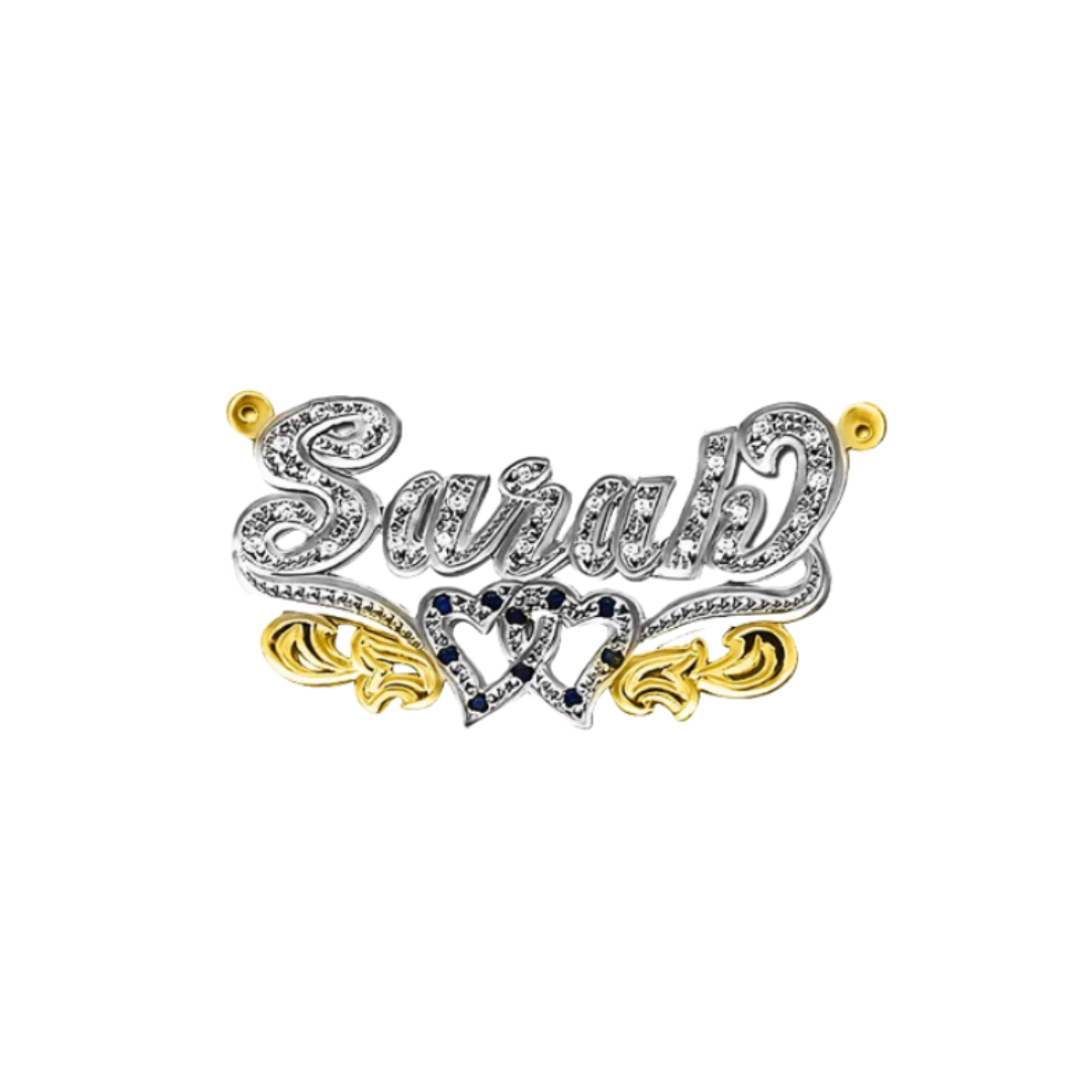 Personalized Sarah Style Name 14K Gold